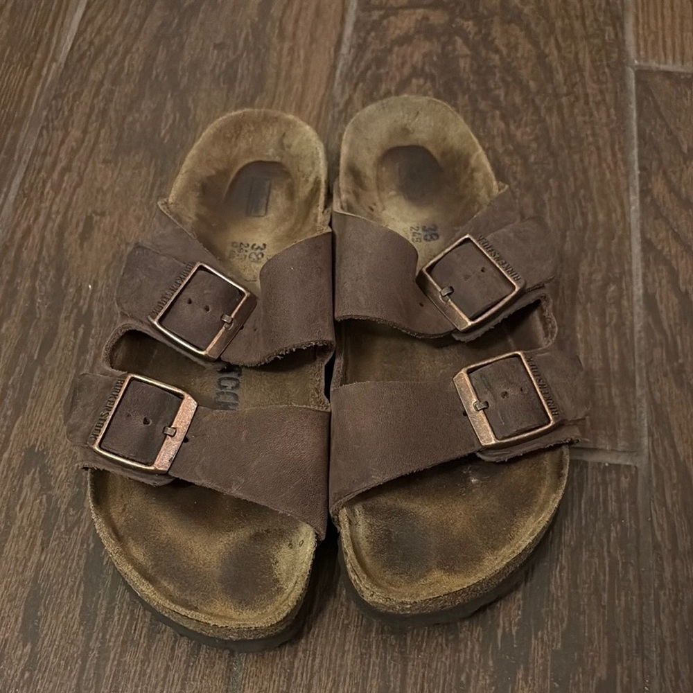Birkenstock Arizona Soft Footbed Oiled Leather - Habana colored. Size 38 (7-7.5)